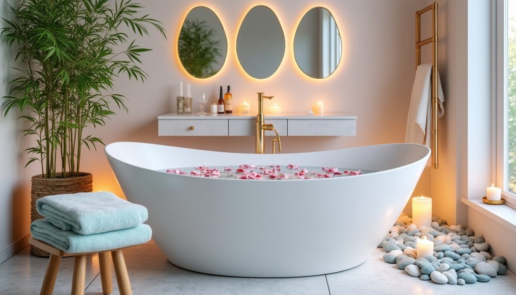 transformez votre salle de bain en un véritable spa de luxe sans vous ruiner ! découvrez des astuces et des conseils créatifs pour aménager un espace détente et bien-être pour moins de 100 euros.